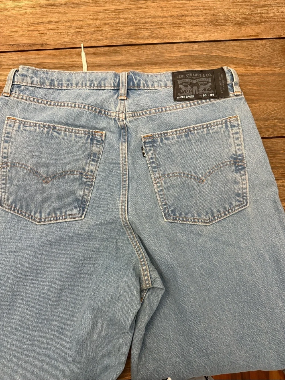 Levi's Light Blue Relaxed Super Baggy Jeans